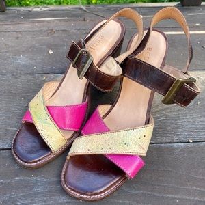 BEDSTU Inez Leather Heeled Sandal